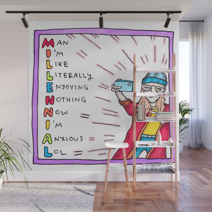 M I L E N A Wall Mural By Struthless Society6