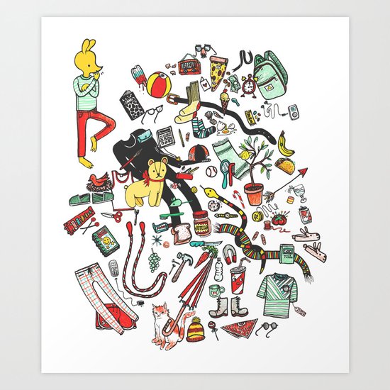 Packing List Art Print