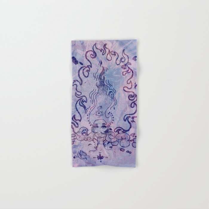 The Flame (Purple Texture) Hand & Bath Towel
