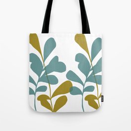 Feuillage - Blue Green  Tote Bag