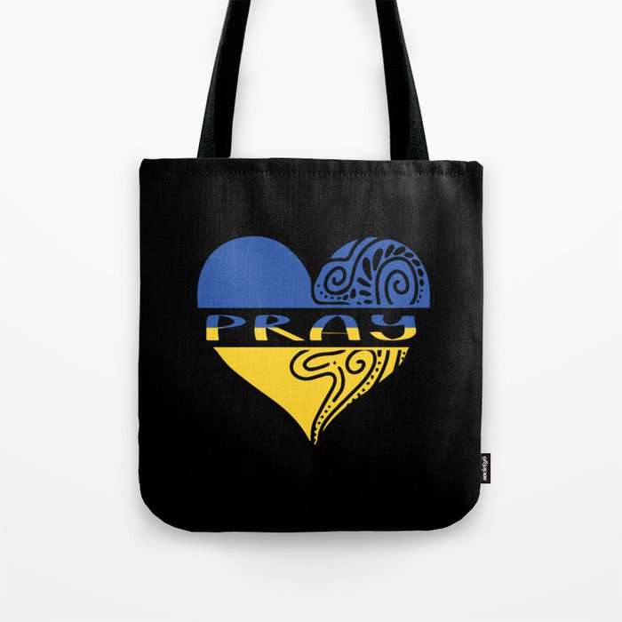 Pray Ukraine Tote Bag