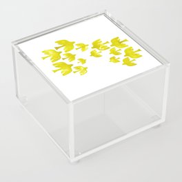 Flight of yellow flock Acrylic Box