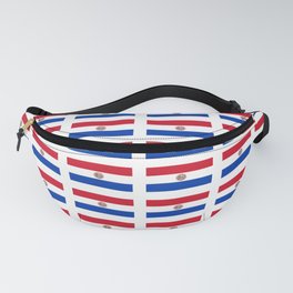 flag of paraguay 2 -paraguyan,asuncion,spanish, south america, latin america,pan flute,coffee,forest Fanny Pack