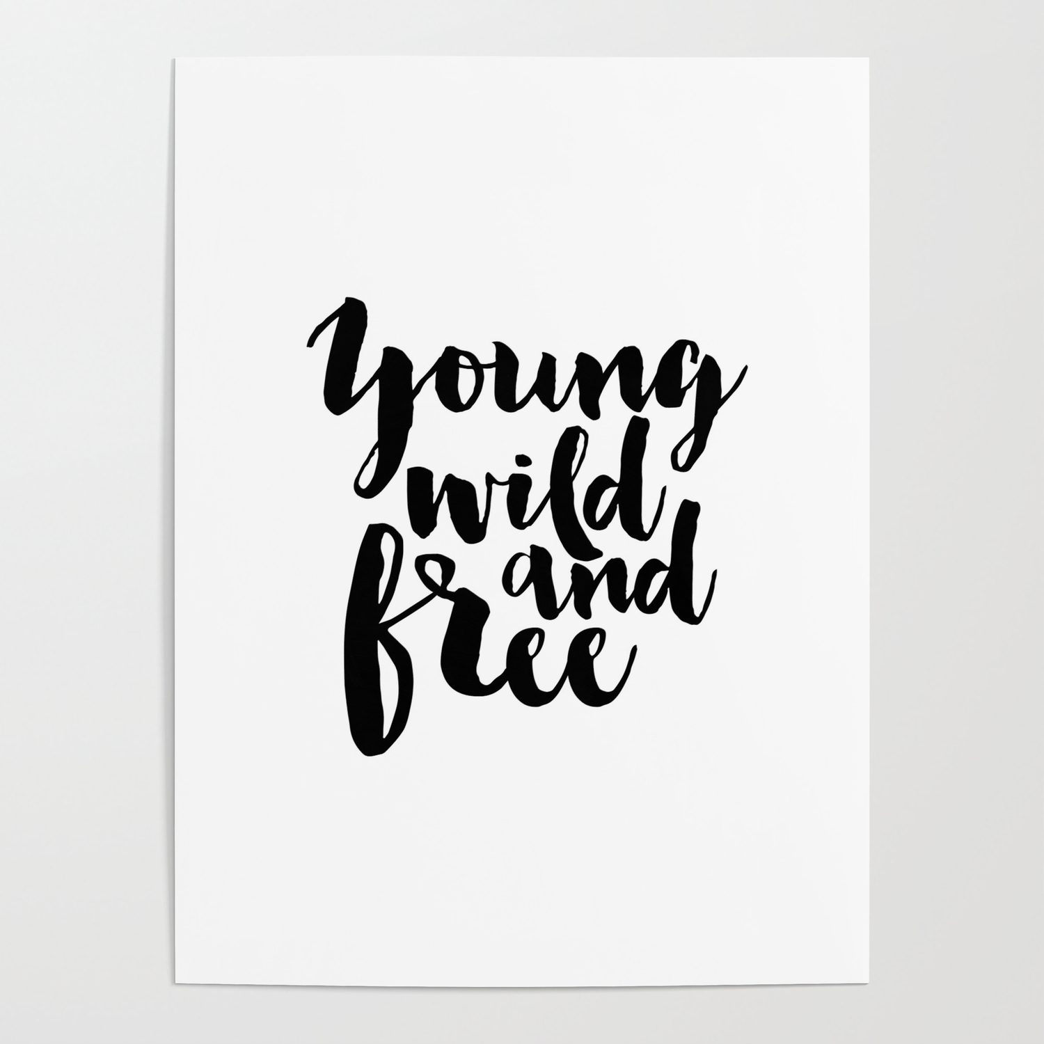 Printable Art Nursery Poster Wild And Free Arrow Wall Decor Arrow Print Typography Poster Inspiratio Poster By Typohouseart Society6