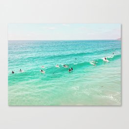 Surfers, Pacific Beach, San Diego Ca Canvas Print