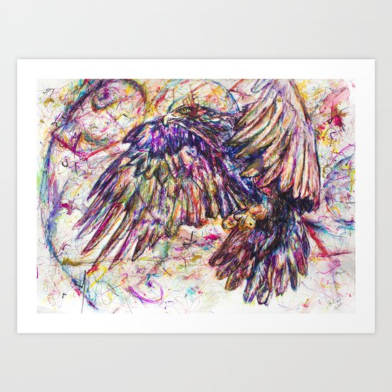 Eagle // Abuelo/A Art Print