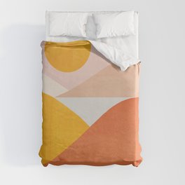 Abstraction_Mountains Duvet Cover