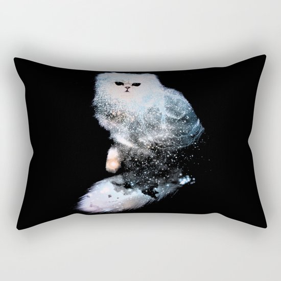 Celestial Cats - The Persian and the Ashes of the First Stars Rectangular Pillow