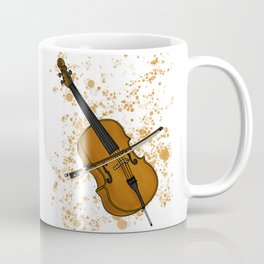 Cello Doodle Cellist String Players Coffee Mug