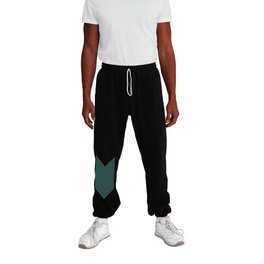 Chevron (Dark Green & White) Sweatpants
