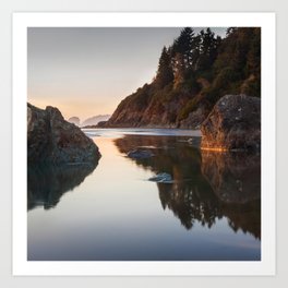Passageway Art Print | Waves, Tide, Dusk, Moonstone, Long Exposure, Moonstonebeach, California, Goldenhour, Humboldt, Sunset 