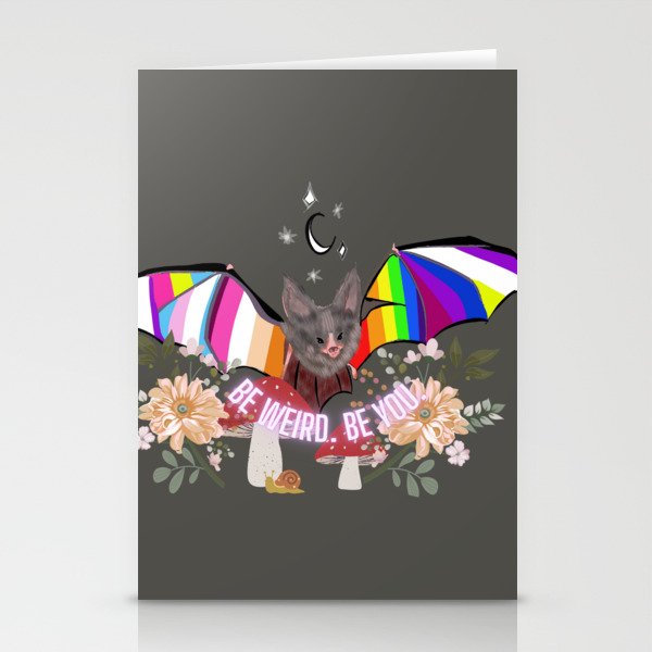 Bat LGBTQ PRIDE Stationery Cards