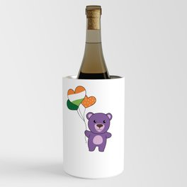 Bear With Ireland Balloons Cute Animals Happiness Wine Chiller