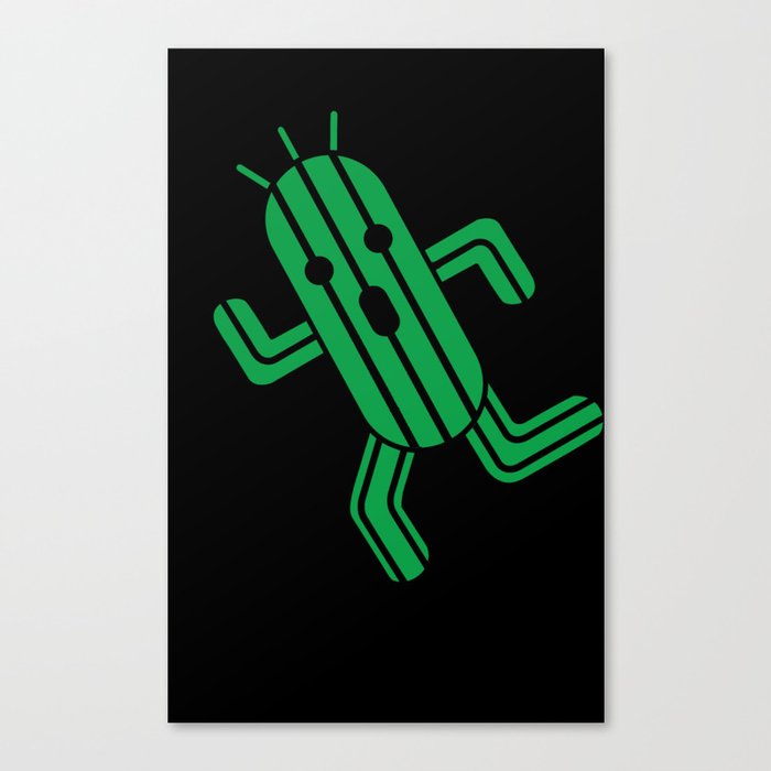 final fantasy cactuar canvas print by skymerol society6