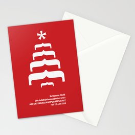 CHRISTMAS TREE - FontLove - CHRISTMAS EDITION Stationery Card