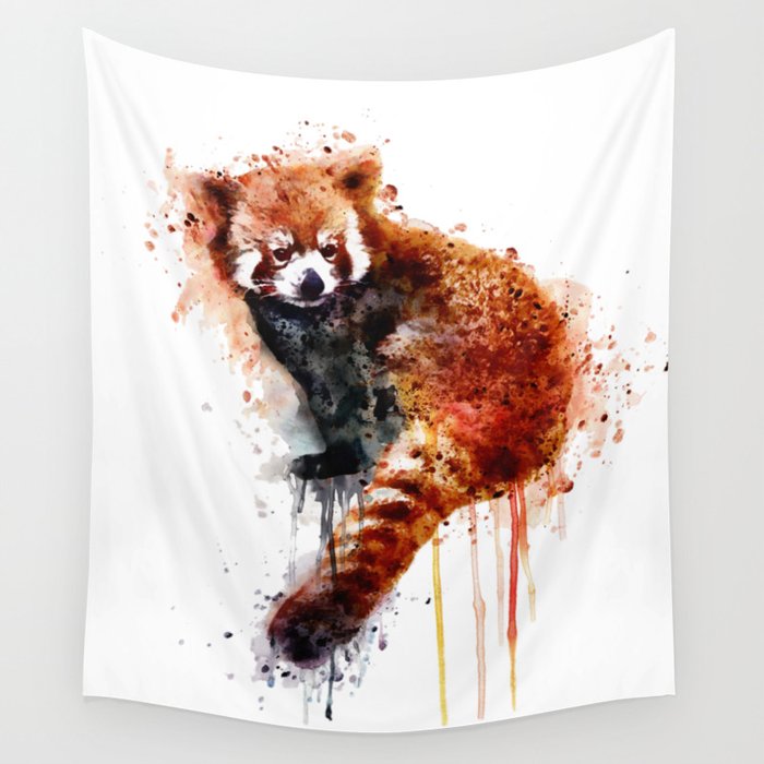 Red Panda Wall Tapestry