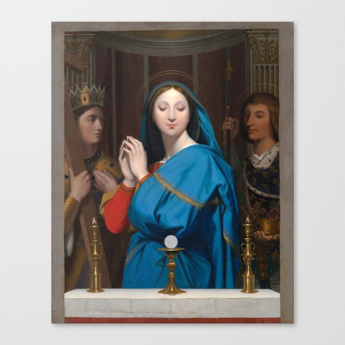 Jean-Auguste-Dominique Ingres "The Virgin Adoring the Host" Canvas Print