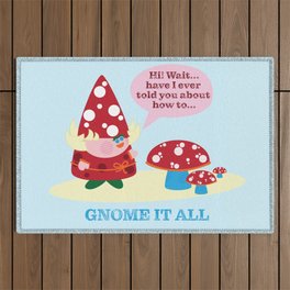 Greata The Gnome It All  Outdoor Rug