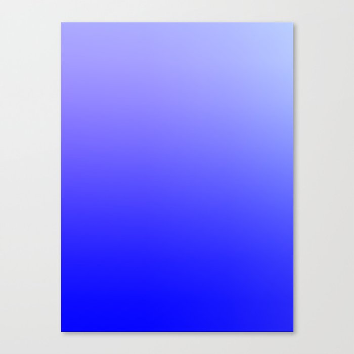 60 Blue Gradient 220506 Aura Ombre Valourine Digital Minimalist Art Canvas Print