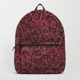 Pink Flowers, Blush Curves, fiber art Backpack