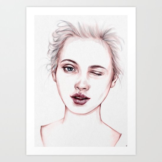 Just Kidding Art Print