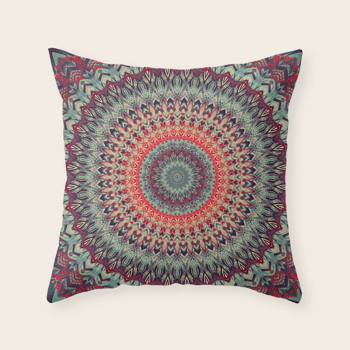 Mandala 300 Throw Pillow by Mandala Of Life Society6