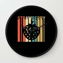 Strawberry Basket Strawberry Fruits Wall Clock