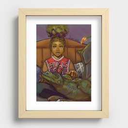 Dragon girl Recessed Framed Print