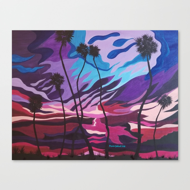 Palm Picnic Sunset Beach Modern Sunset Abstract Sunset At Beach