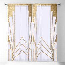 Art Deco design - blonde Blackout Curtain