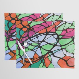 Neurographic pattern with a circles and variety shapes by MariDani Placemat