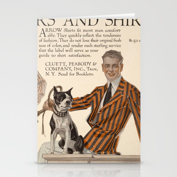 Arrow Collars and Shirts, 1913 by Joseph Christian Leyendecker Stationery Cards