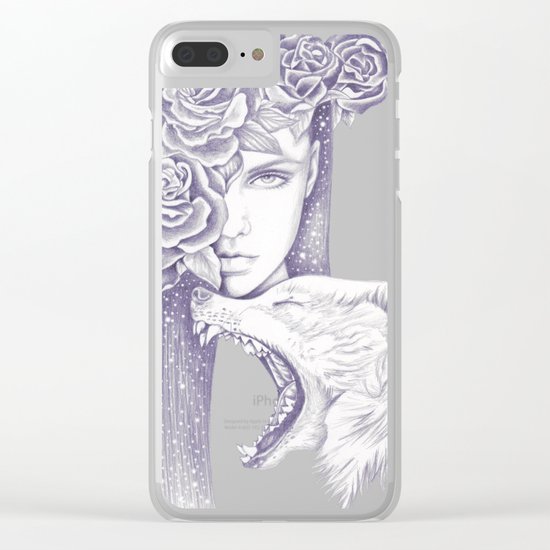 Night Of The Wolf Clear iPhone Case