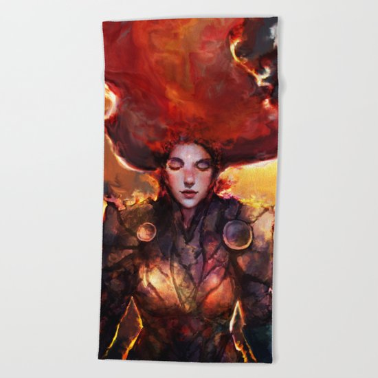 keep calm and shine on Beach Towel