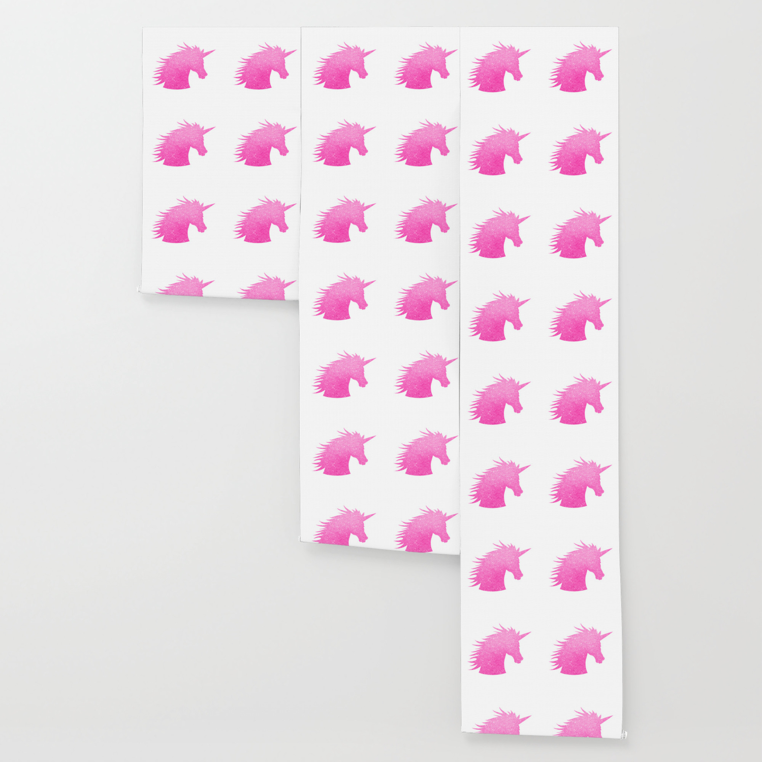 Pink Glitter Unicorn Wallpaper By Avenger Society6