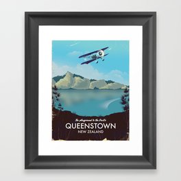 Queenstown New Zealand Framed Art Print