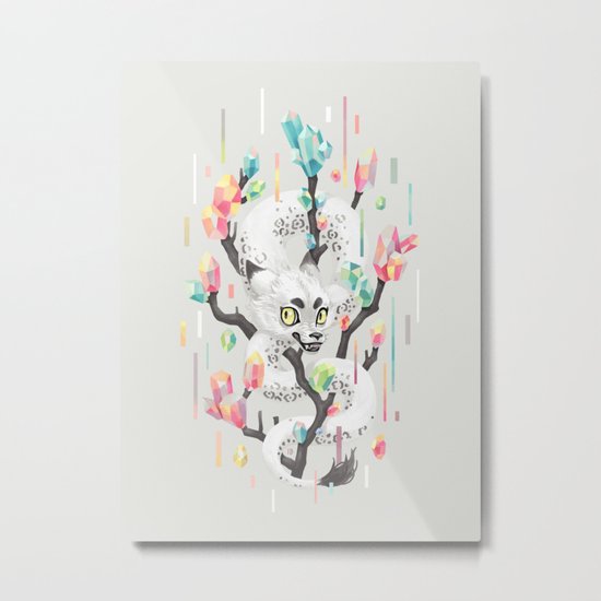 Dragon and His Treasure Metal Print