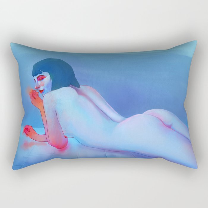 Untitled nude drawing Rectangular Pillow