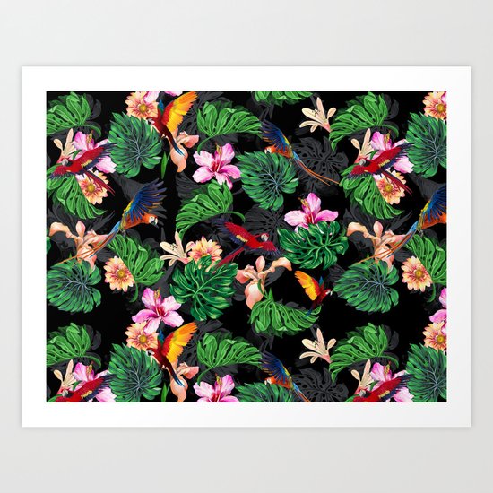 Tropical Pattern Art Print