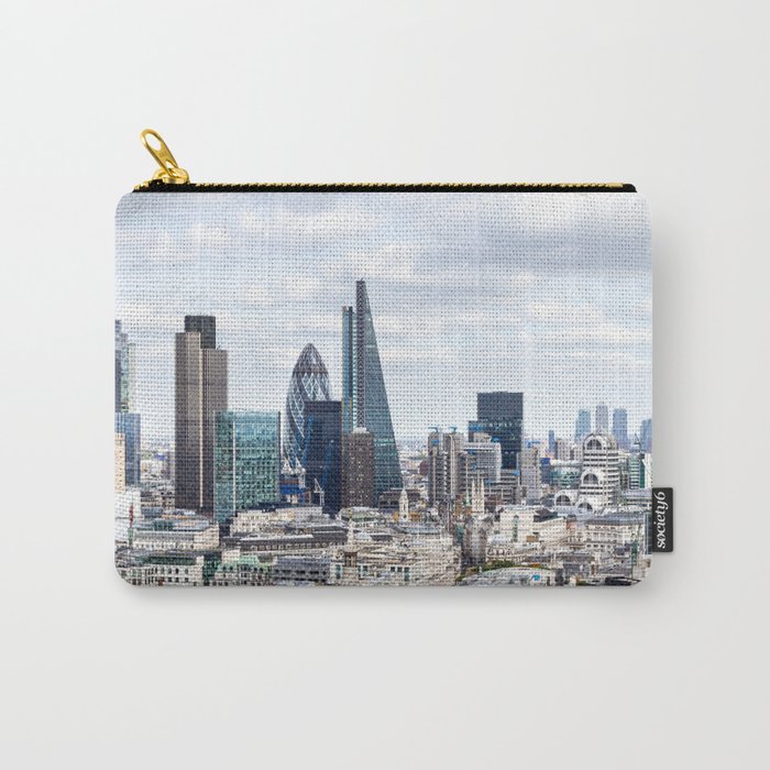 Great Britain Photography - Tall Skyscrapers Right Beneath The Clouds Carry-All Pouch