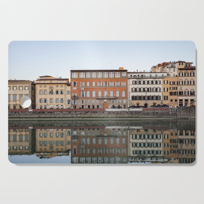 Florence Reflected in the Arno  |  Travel Photography Cutting Board