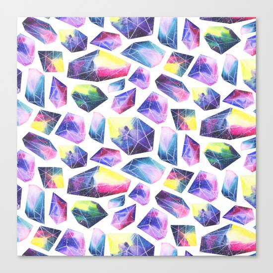 Space crystals Canvas Print