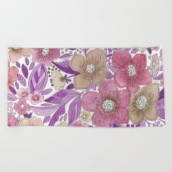 Autumn bouquet . 1 Beach Towel