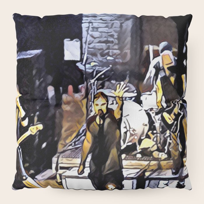 The Drowning Pool Let The Bodies Hit The Floor Floor Pillow By