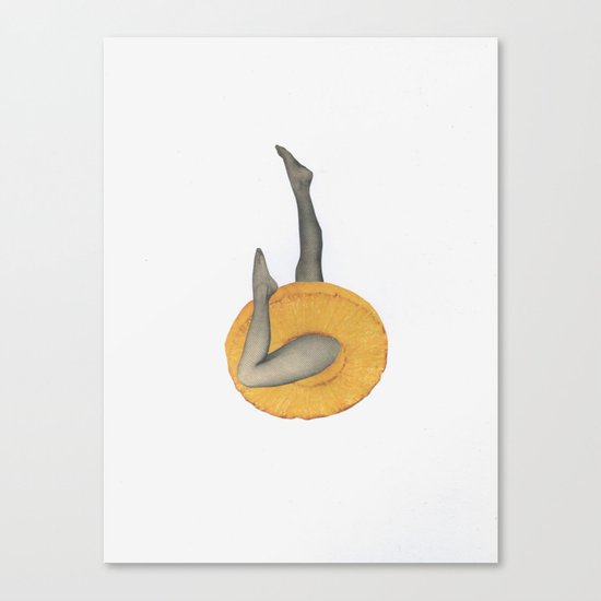 Pineapple Lady Canvas Print