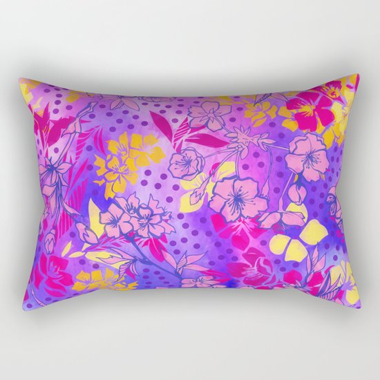 Colorful cherry blossoms Rectangular Pillow