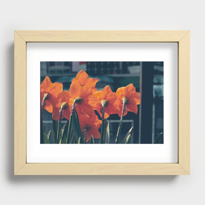 Market Flowers Recessed Framed Print