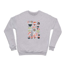 Sushi Dreams – White Crewneck Sweatshirt