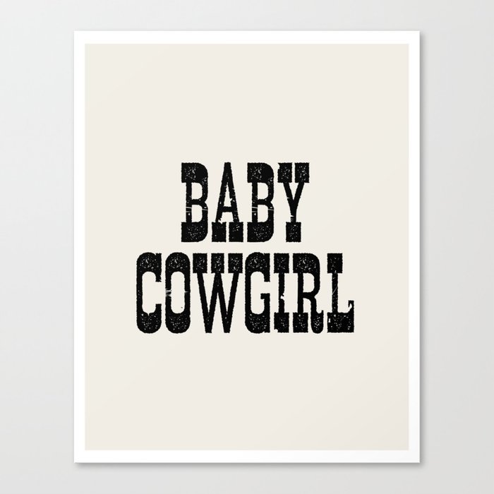 Baby Cowgirl Canvas Print