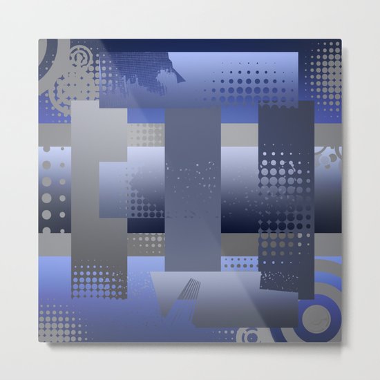 Squared Metal Print